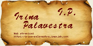 Irina Palavestra vizit kartica